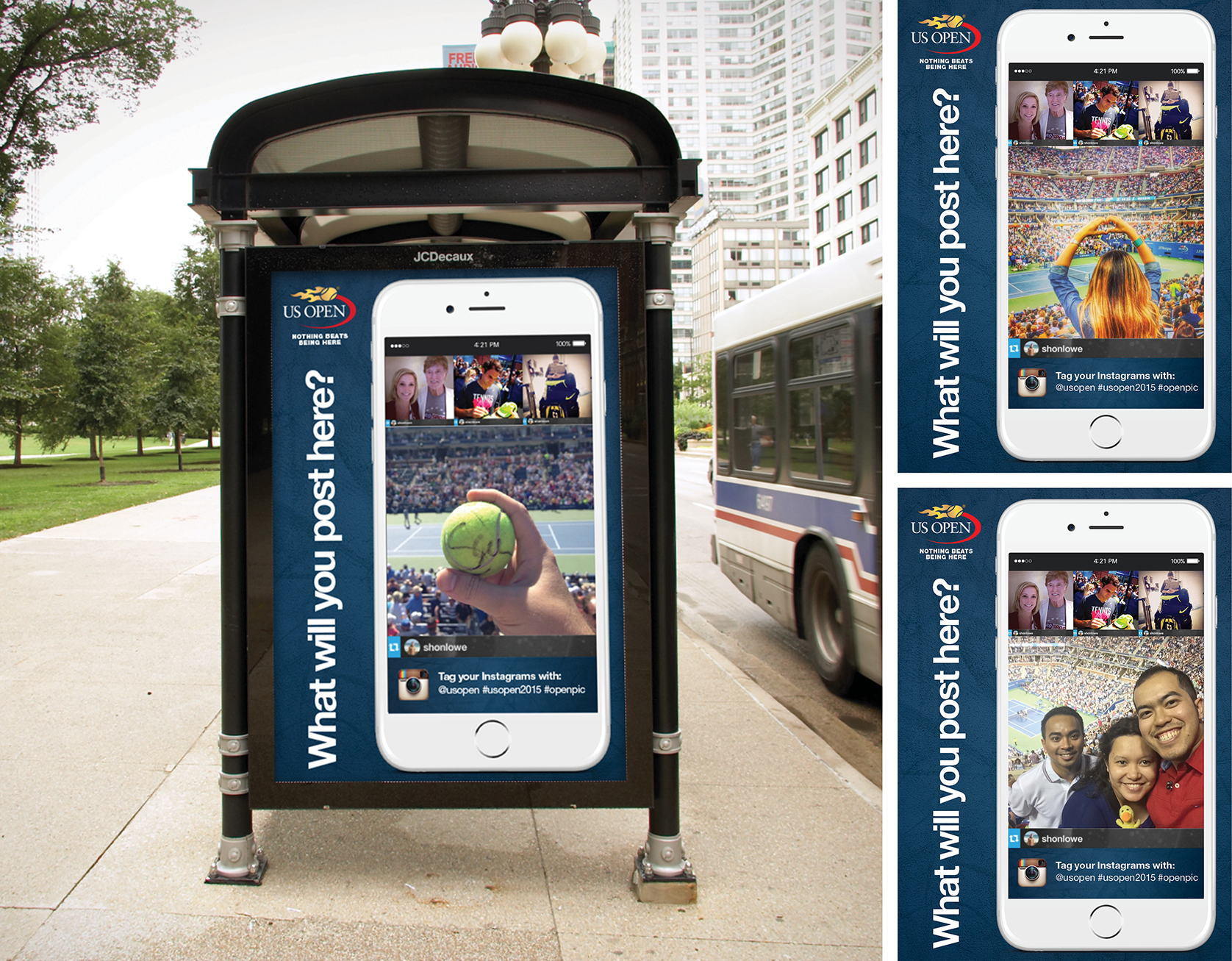 US Open 2015 Bus Shelter