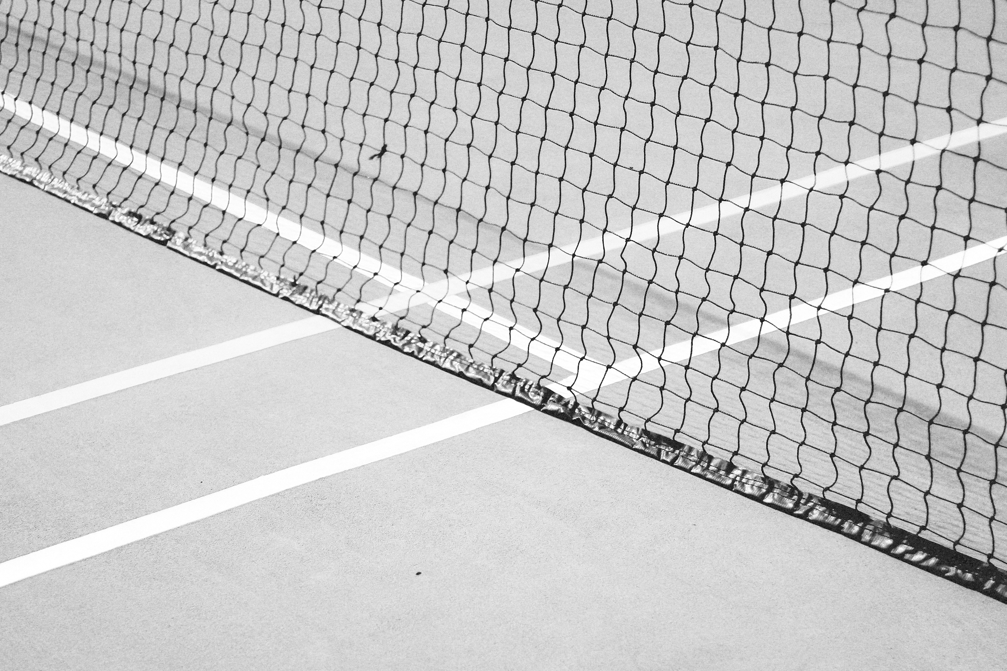 Tennis net closeup
